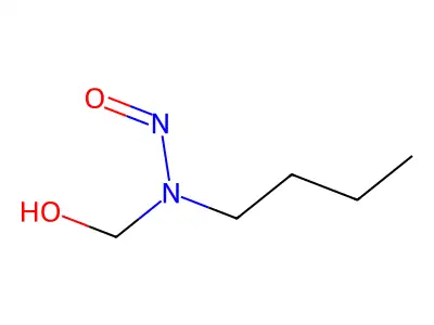 Methanol, (butylnitrosoamino)- structure