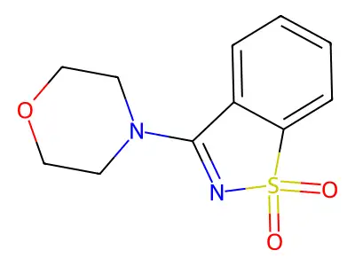 3-Morpholin-4-yl-benzo[d]isothiazole 1,1-dioxide structure