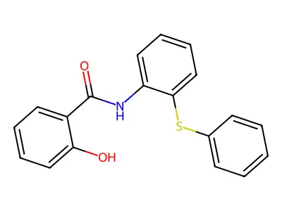 Benzamide, 2-hydroxy-N-(2-(phenylthio)phenyl)- structure