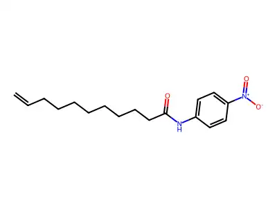 10-Undecenamide, N-(4-nitrophenyl)- structure