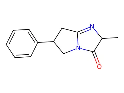 3H-Pyrrolo(1,2-a)imidazol-3-one, 2,5,6,7-tetrahydro-2-methyl-6-phenyl- structure