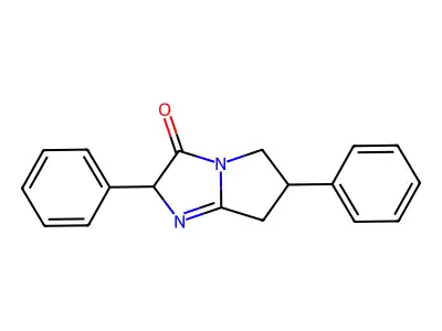3H-Pyrrolo(1,2-a)imidazol-3-one, 2,5,6,7-tetrahydro-2,6-diphenyl- structure