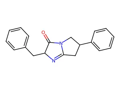 3H-Pyrrolo(1,2-a)imidazol-3-one, 2,5,6,7-tetrahydro-6-phenyl-2-(phenylmethyl)- structure