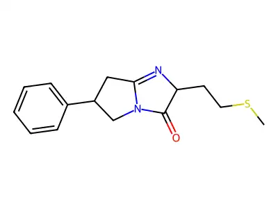2,5,6,7-Tetrahydro-2-(2-(methylthio)ethyl)-6-phenyl-3H-pyrrolo(1,2-a)imidazol-3-one structure
