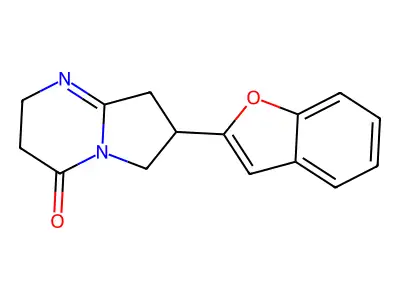 Pyrrolo(1,2-a)pyrimidin-4(3H)-one, 7-(2-benzofuranyl)-2,6,7,8-tetrahydro- structure