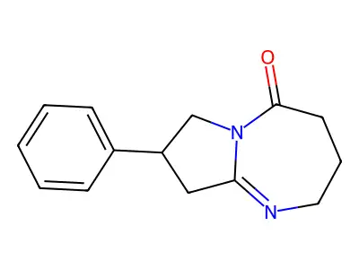 5H-Pyrrolo(1,2-a)(1,3)diazepin-5-one, 2,3,4,7,8,9-hexahydro-8-phenyl- structure