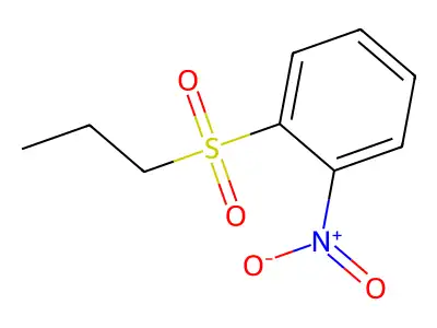1-Nitro-2-(propylsulphonyl)benzene structure