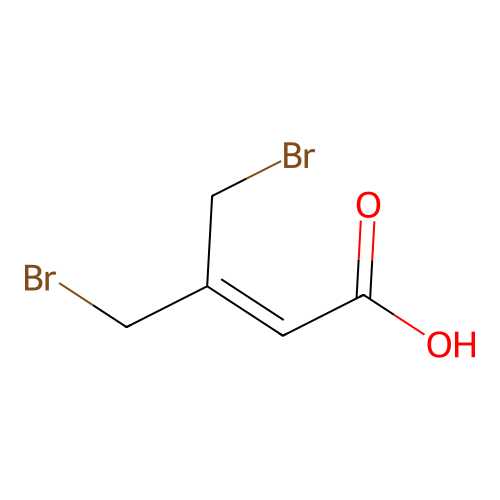 4-Bromo-3-(bromomethyl)but-2-enoic acid structure