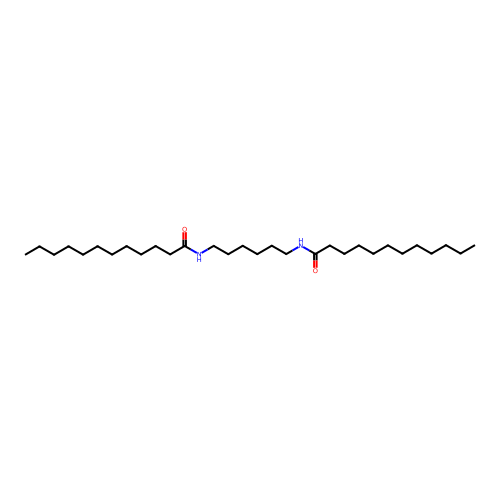 Dodecanoic acid (6-dodecanoylamino-hexyl)-amide structure