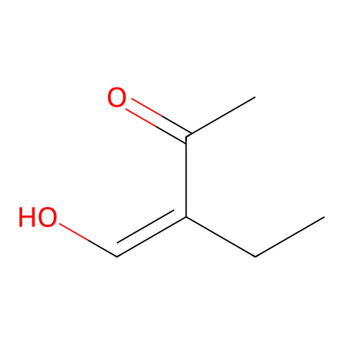 (3Z)-3-(hydroxymethylidene)pentan-2-one structure