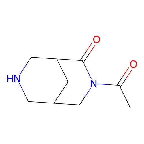 3-Acetyl-3,7-diazabicyclo[3.3.1]nonan-2-one structure