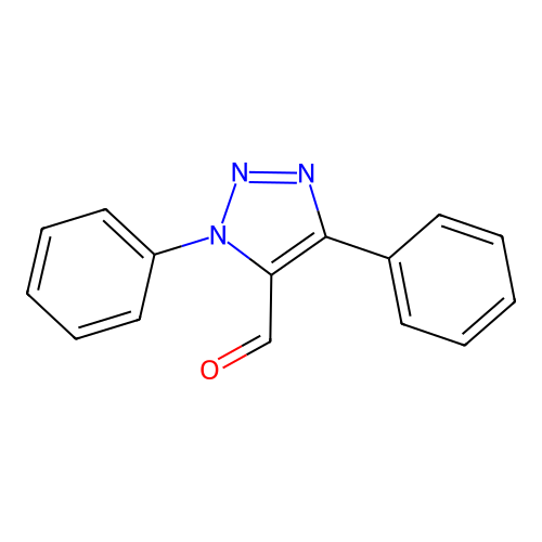 1,4-二苯基-1H-1,2,3-三唑-5-甲醛 structure