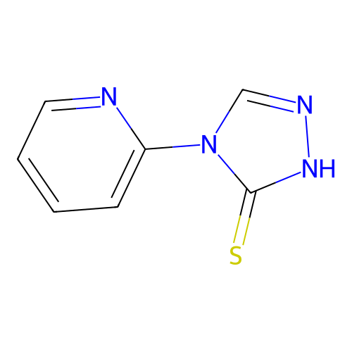 4-Pyridin-2-yl-2,4-dihydro-[1,2,4]triazole-3-thione structure