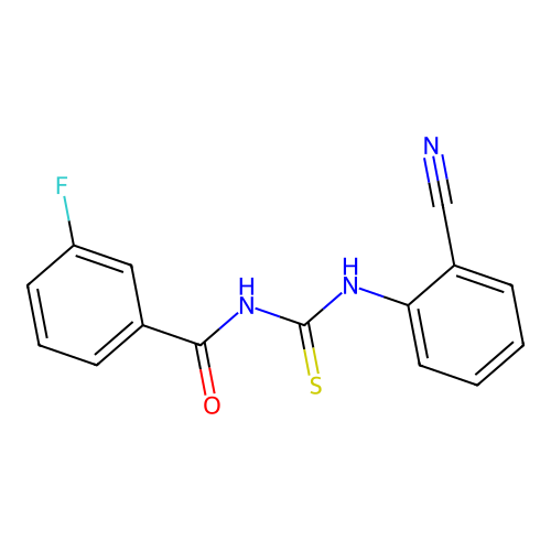 N-[(2-氰基苯基)氨甲硫基]-3-氟苯甲酰胺 structure