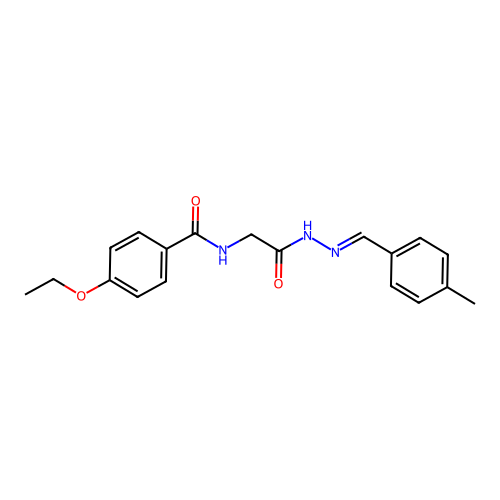 4-Ethoxy-N-(2-(2-(4-methylbenzylidene)hydrazino)-2-oxoethyl)benzamide structure