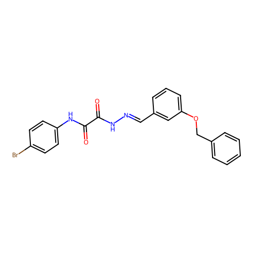 2-(2-(3-(Benzyloxy)benzylidene)hydrazino)-N-(4-bromophenyl)-2-oxoacetamide structure