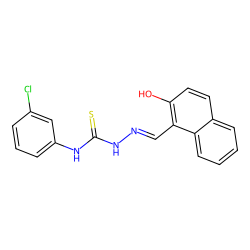 1-(3-Chlorophenyl)-3-[(2-hydroxynaphthalen-1-yl)methylideneamino]thiourea structure