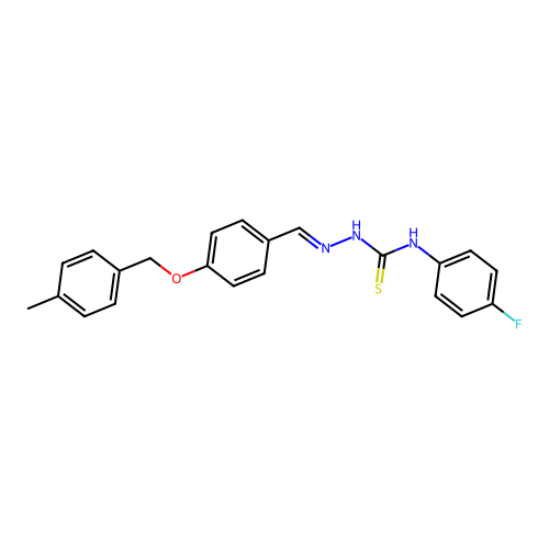 4-((4-Methylbenzyl)oxy)benzaldehyde N-(4-fluorophenyl)thiosemicarbazone structure