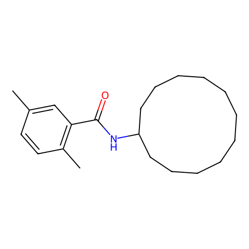 N-cyclododecyl-2,5-dimethylbenzamide structure