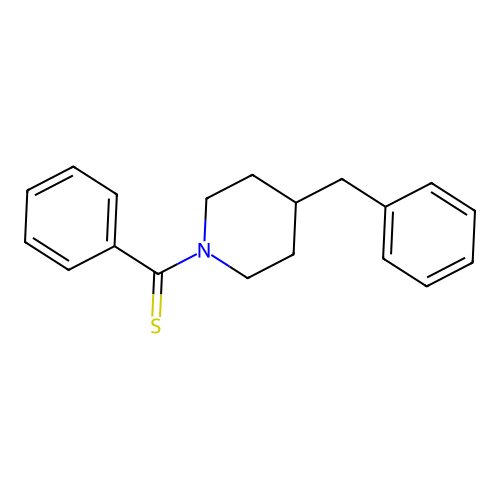 (4-Benzylpiperidin-1-yl)(phenyl)methanethione structure