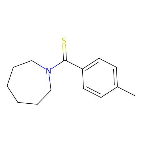Azepan-1-yl(4-methylphenyl)methanethione structure