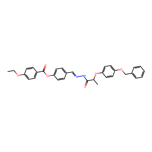 4-(2-(2-(4-(Benzyloxy)phenoxy)propanoyl)carbohydrazonoyl)phenyl 4-ethoxybenzoate structure