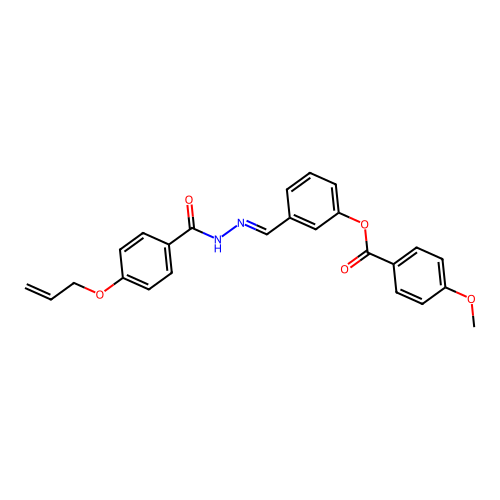 3-(2-(4-(Allyloxy)benzoyl)carbohydrazonoyl)phenyl 4-methoxybenzoate structure