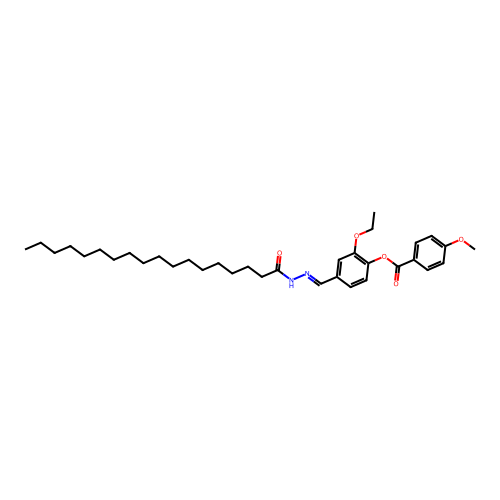 [2-Ethoxy-4-[(octadecanoylhydrazinylidene)methyl]phenyl] 4-methoxybenzoate structure
