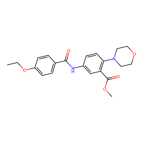 Methyl 5-[(4-ethoxybenzoyl)amino]-2-morpholin-4-ylbenzoate structure