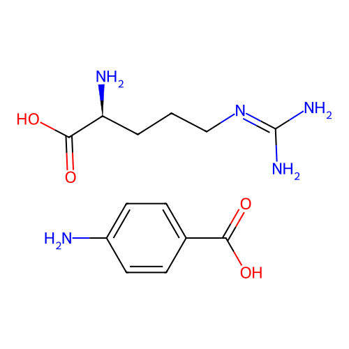 Arginine aminobenzoate structure