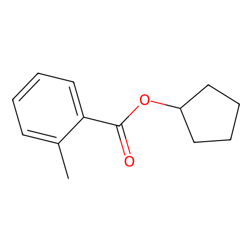 Cyclopentyl 2-methylbenzoate structure
