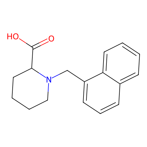 1-(Naphthalen-1-ylmethyl)piperidine-2-carboxylic acid structure