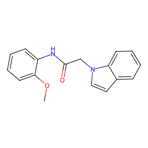 2-(1H-indol-1-yl)-N-(2-methoxyphenyl)acetamide structure