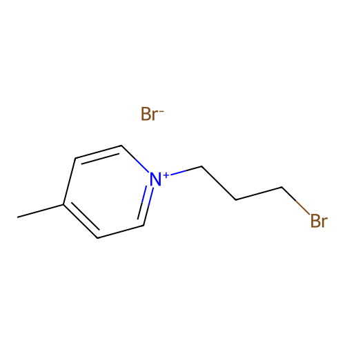 Pyridinium, 1-(3-bromopropyl)-4-methyl-, bromide structure
