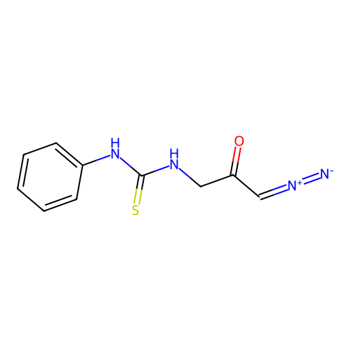 1-(3-Diazo-2-oxopropyl)-3-phenylthiourea structure