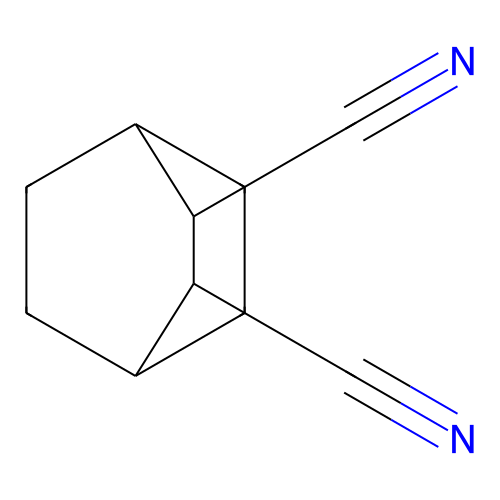 Bicyclo[2.2.2]octane-2,3-dicarbonitrile structure