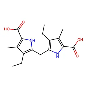 1H-Pyrrole-2-carboxylic acid, 5,5'-methylenebis[4-ethyl-3-methyl- structure