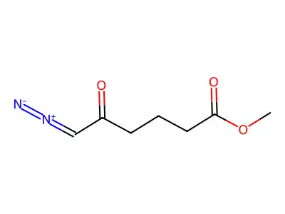 1-Diazonio-6-methoxy-6-oxohex-1-en-2-olate structure