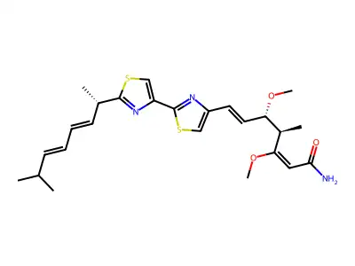 Myxothiazol structure