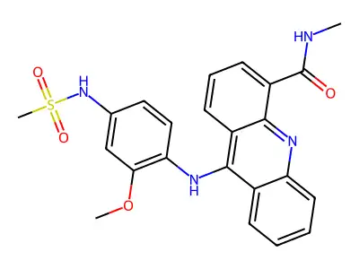 4-Acridinecarboxamide,9-((2-methoxy-4-( -N-methyl- structure
