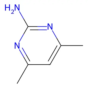 2-Amino-4,6-dimethyl pyrimidine structure