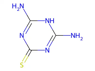 1,3,5-Triazine-2(1H)-thione, 4,6-diamino- structure