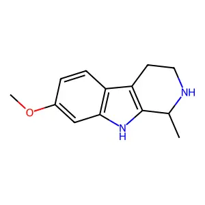 Tetrahydroharmine, (-)- structure