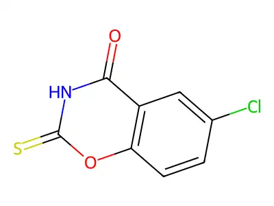 2H-1,3-Benzoxazine-2,4(3H)-dione, 6-chloro-2-thio- structure