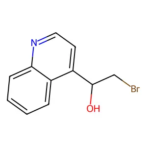 2-Bromo-1-(quinolin-4-yl)ethan-1-ol structure