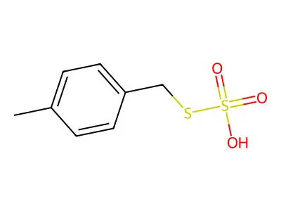 S-(4-Methylbenzyl) O-hydrogen sulfurothioate structure