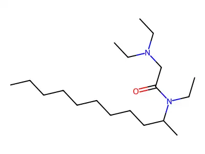 2-Diethylamino-N-ethyl-N-(1-methyldecyl)-acetamide hydrochloride structure