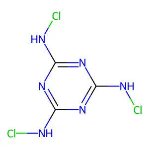 三氯三聚氰胺 structure
