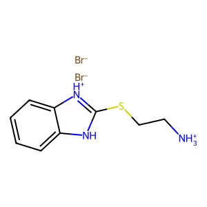 Benzimidazole, 2-((2-aminoethyl)thio)-, dihydrobromide structure