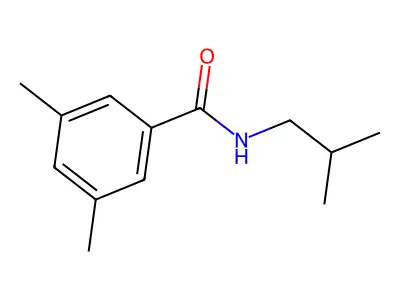 3,5-dimethyl-N-(2-methylpropyl)benzamide structure